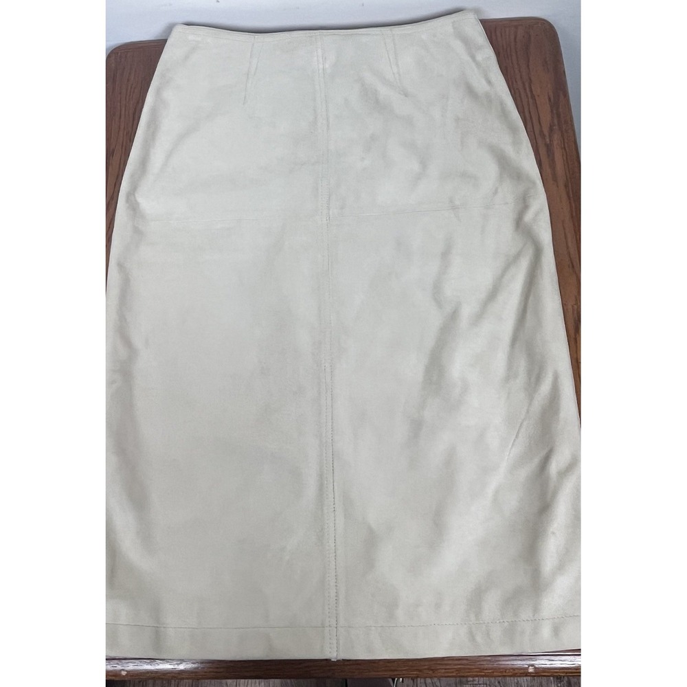 NWT$925 Rag & Bone Alison Suede Midi Skirt, Oxford Tan Size 2